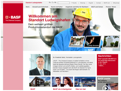 BASF Internet Standortportal